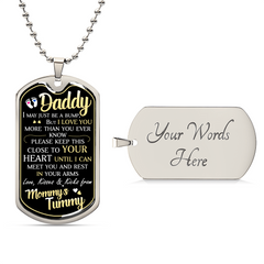 Dad To Be - Dog Tag Necklace