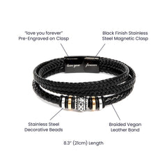 Being Special - Mens Leather Bracelet